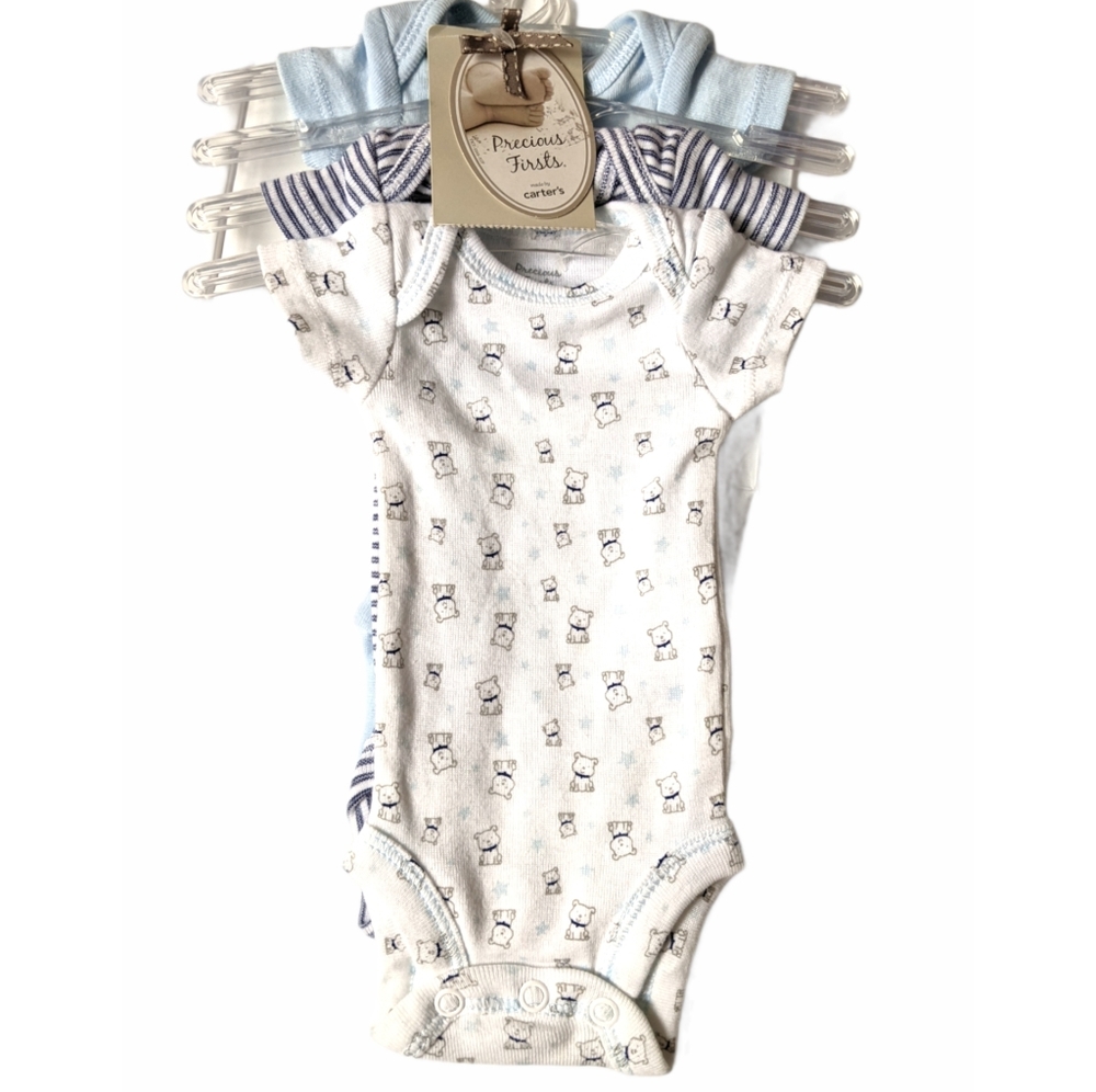 NEW with Tags Carter's Precious First 3 PC Preemie Bodysuits
